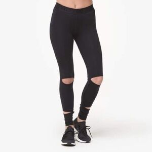 Ivy Park medium black slashed leggings